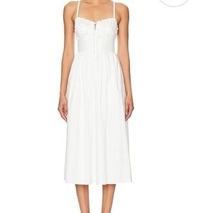 Elegant White Midi Dress